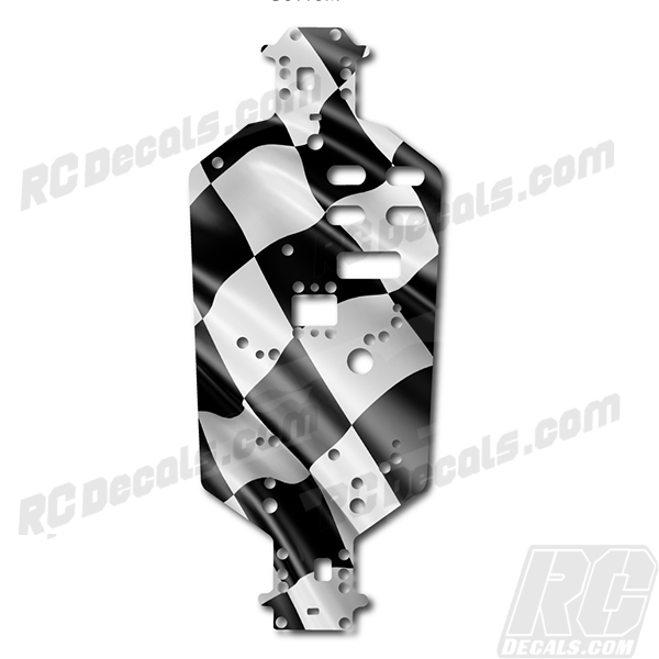 Redcat Volcano Chassis Protector Decal Kit - Checkered Flag red cat