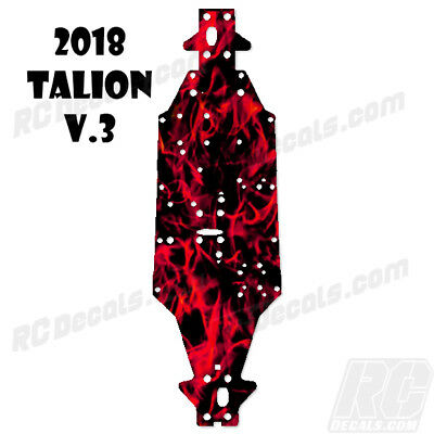 Arrma Talion 6S BLX (2018) (V3) Chassis Protector - Red Flames 