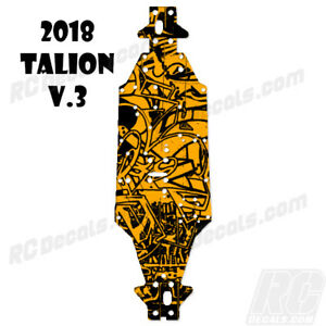Arrma Talion 6S BLX (2018) (V3) Chassis Protector - Orange Graffiti 
