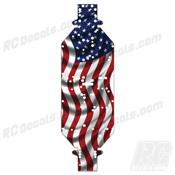 Losi Desert Buggy DBXL-E 2.0 Chassis Protector - American Flag dbxl, dbxle, e2, 2.0, decals, decal