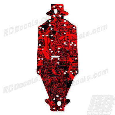 Arrma Outcast 6S BLX (V2) & Notorious Chassis Protector - Graffiti Red #AR320188  